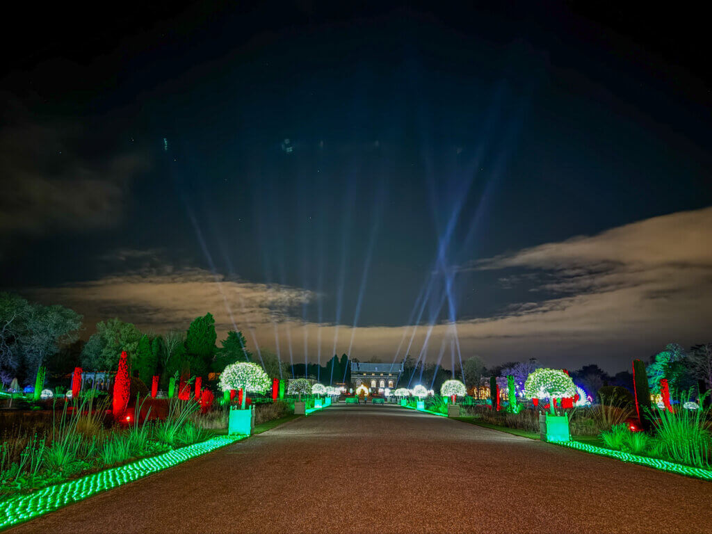 Winter Light Trail at Trentham Gardens
